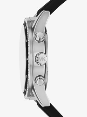 Oversized Hadyn Pavé Silver-Tone Watch image number 1