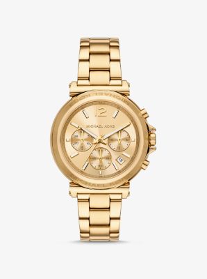 Reloj Maren oversize en tono dorado image number 0