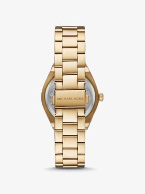 Lennox Animal Pavé Gold-Tone Watch image number 2