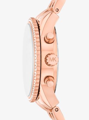 Mini Ritz Pavé Rose Gold-Tone Watch image number 1