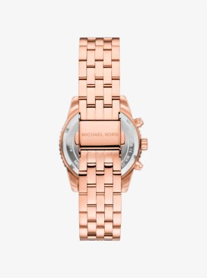 Mini Ritz Pavé Rose Gold-Tone Watch