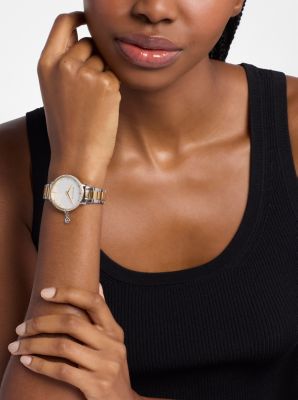 Mini Pyper Pav&eacute; Two-Tone Watch