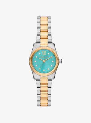 MK Kleine, Zweifarbige Armbanduhr Lexington Mit Pavé - Silberton