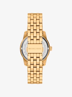 Bryant Pav&eacute; Gold-Tone Watch