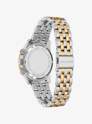Bryant Pav&eacute; Two-Tone Watch in BITONO | Michael Kors