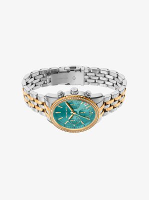 Bryant Pav&eacute; Two-Tone Watch in BITONO | Michael Kors