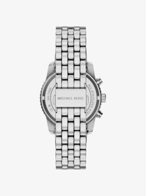 Bryant Pav&eacute; Silver-Tone Watch