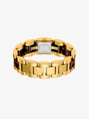 Petite Darrington Gold-Tone and Tortoiseshell Acetate Watch