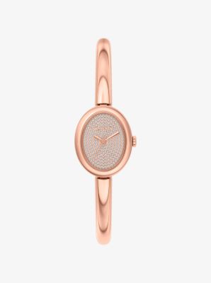 Petite Maude Rose Gold-Tone Bangle Watch