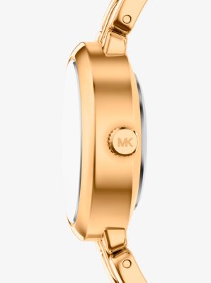 Petite Maude Gold-Tone Watch and Pav&eacute; Bangle Jewelry Gift Set