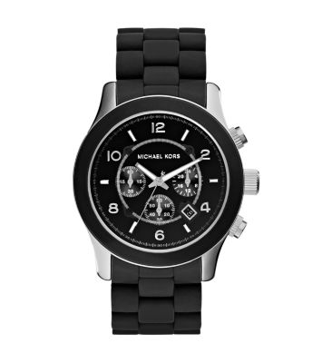 Runway Silicone and Black Watch Michael Kors