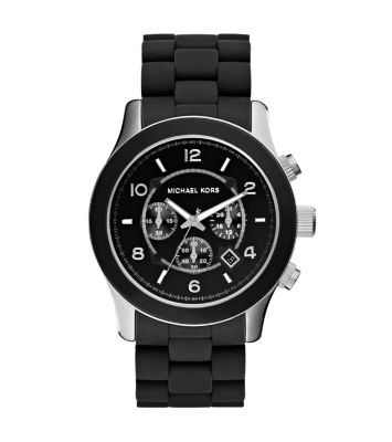 Runway Silicone and Black Watch | Michael Kors
