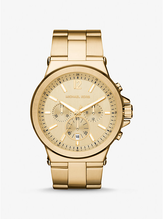 Oversized Dylan Gold-Tone Watch image number 0