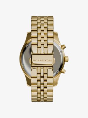 Gold-Tone Lexington Watch Oversized | Kors Michael