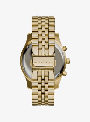 Oversized Lexington Kors Gold-Tone Michael Watch 