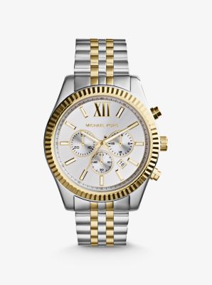 마이클 코어스 여성 시계 Michael Kors Oversized Lexington Two-Tone Watch,TWO TONE