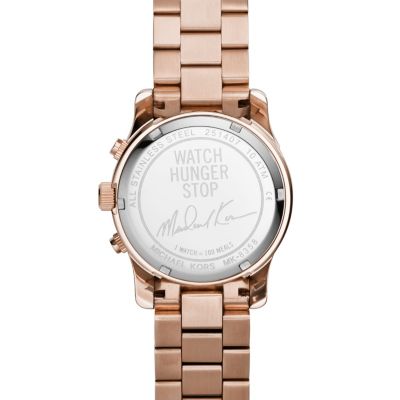 Michael kors cinthia rose shop gold watch