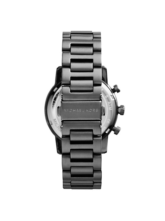 Pennant Gunmetal Watch | Michael Kors