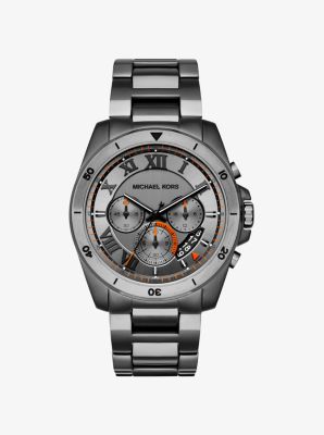 Brecken Gunmetal Tone Watch Michael Kors