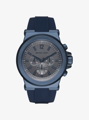 Dylan Blue-Tone and Silicone Watch 