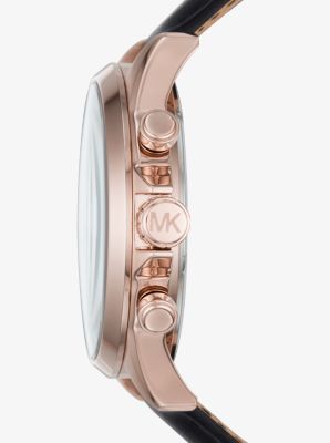 Gage Rose-Gold Tone and Leather Watch | Michael Kors [US]