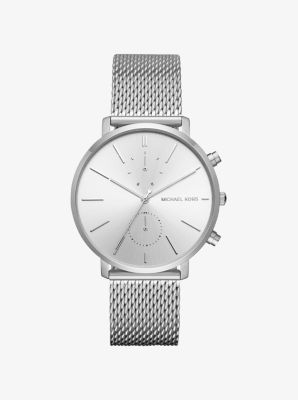 michael kors silver mesh watch