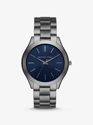 Oversized Slim Runway Michael | Kors Gunmetal-Tone Watch