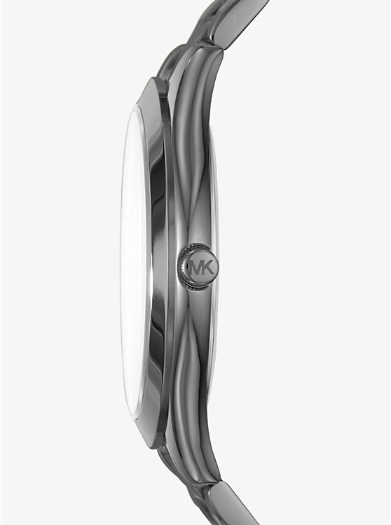 Oversized Slim Runway Gunmetal-Tone Watch | Michael Kors