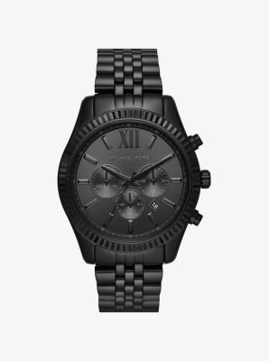 Oversized Lexington Black-Tone Watch 
