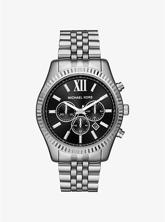 Oversized Lexington Silver-Tone Watch image number 0