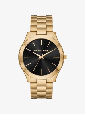 Oversized Slim Runway Gold-Tone Watch 