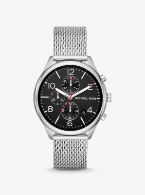 michael kors silver mesh watch