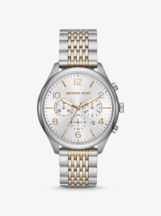 Oversized Merrick Two-Tone Watch | Michael Kors