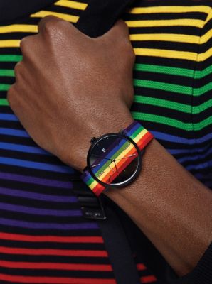 Rainbow michael best sale kors watch