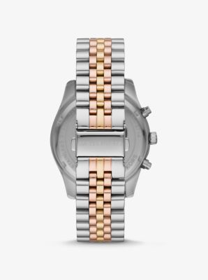 Oversized Lexington Tri-Tone Watch | Michael Kors