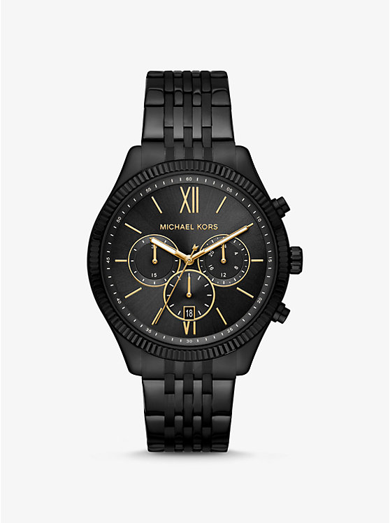 Oversized Benning Black-Tone Watch image number 0