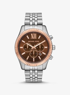 Michael kors lexington watch two clearance tone