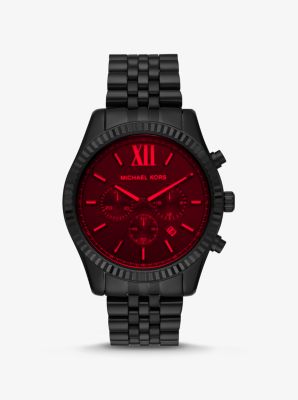 Michael kors black crystal 2024 watch