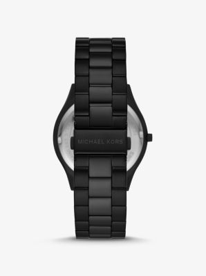 Slim Runway Black-Tone and Red Crystal Watch | Michael Kors