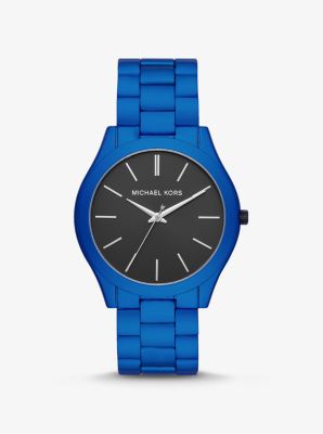 Montre michael kors bleu new arrivals