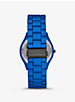 Oversized Slim Runway Blue-Tone Aluminum Watch image number 2