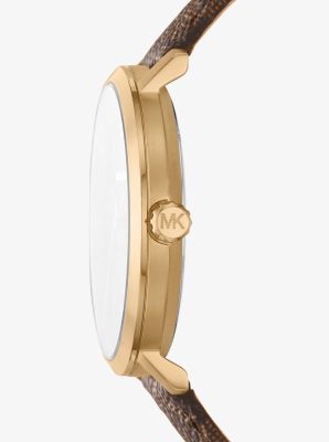 Blake Logo and Gold-Tone and Watch | Michael Kors