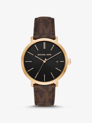 michael kors leather watch
