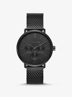 Oversized Blake Black-Tone Mesh Watch | Michael Kors