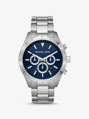 michael kors silver tone watch