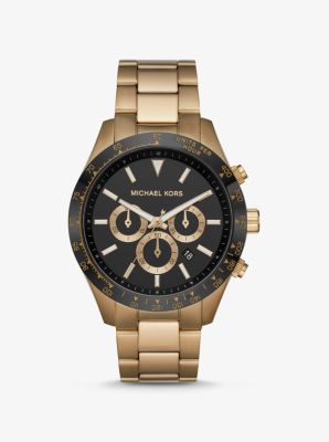 mk gold tone watch