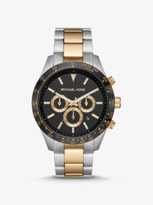 2 tone michael kors watch