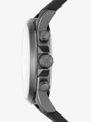 Oversized Gage Gunmetal and Woven Watch | Michael Kors [US]