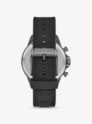Oversized Gage Gunmetal and Woven Watch | Michael Kors [US]