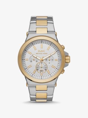 two tone michael kors watch